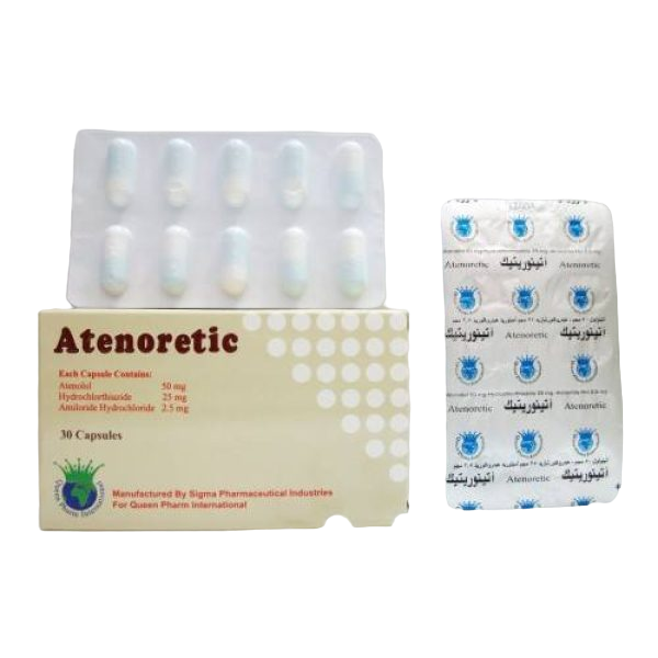 Atenoretic 50 mg /25 mg /2.5 mg 30 capsules *