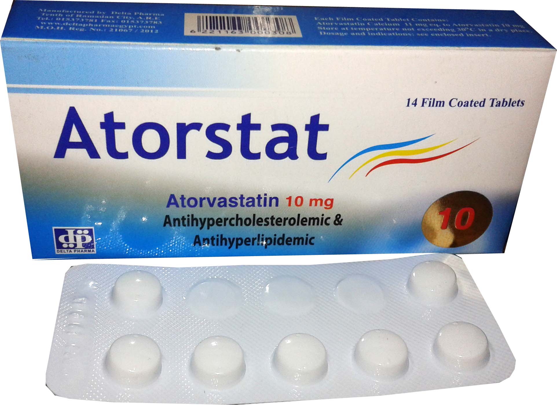 Atorstat 10 mg 14 tablets *