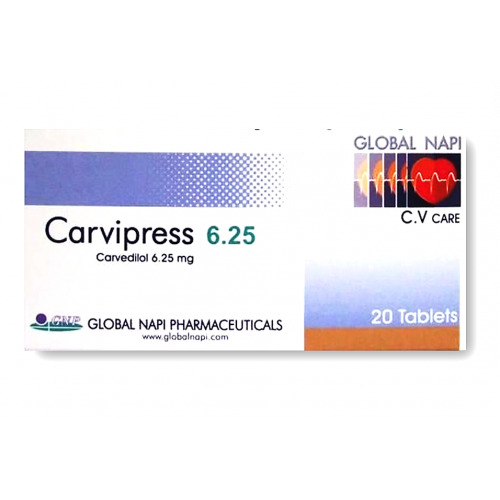 Carvipress 6.25 mg 20 tablets