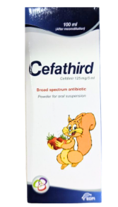 Cefathird 125 mg/5 ml suspension 100 ml 