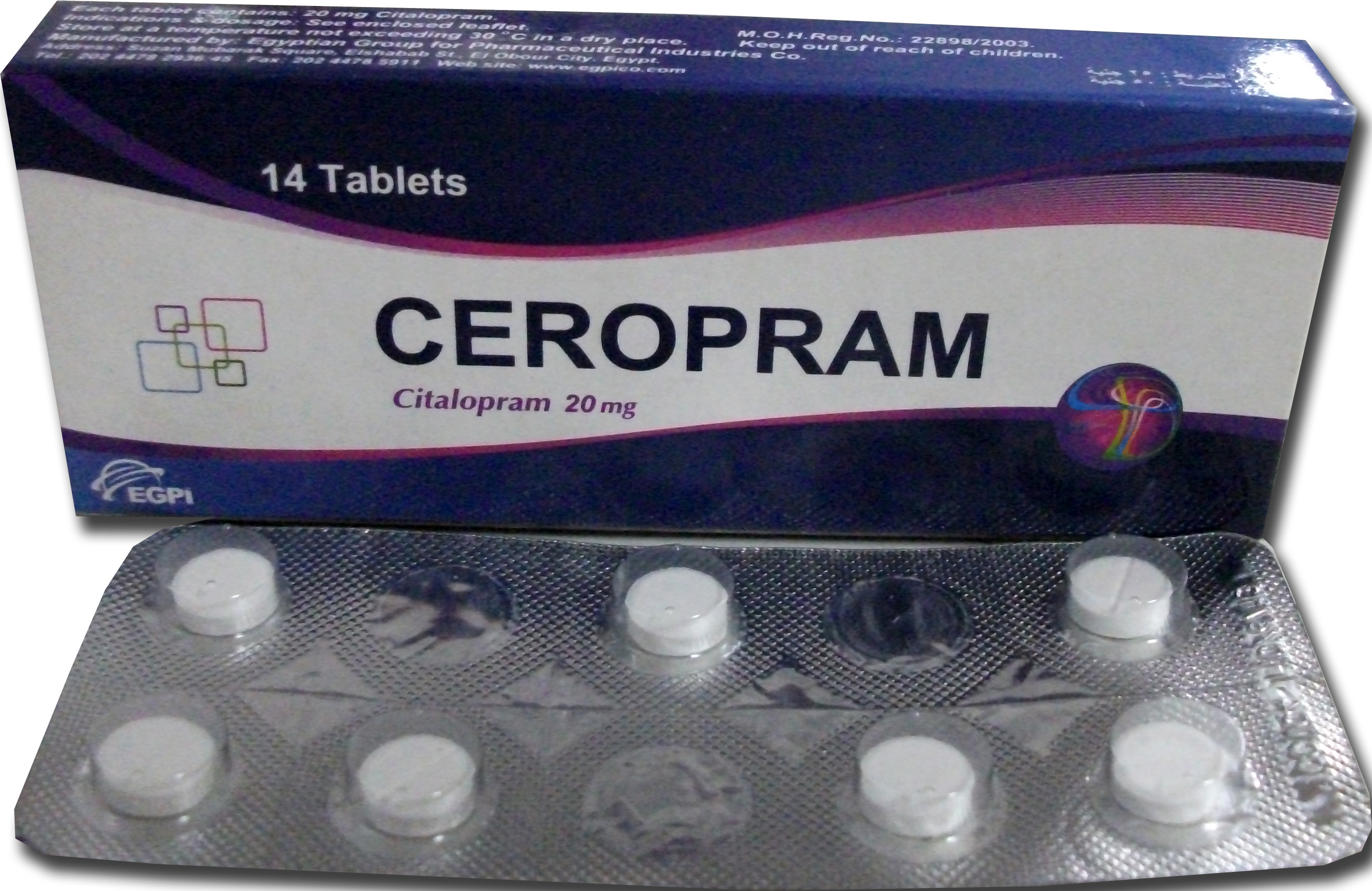 Ceropram 20 mg 14 tablet